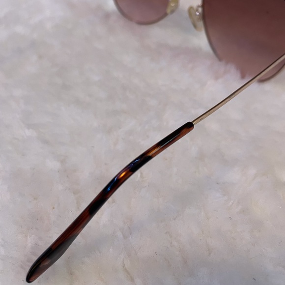 Gold Rimmed Sunglasses - Picture 3 of 3